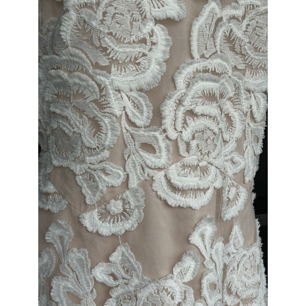 REISS Meghan Floral Dress Sz 10 Lace Bodycon Wedding Cocktail Romantic NEW $475 - Picture 6 of 16